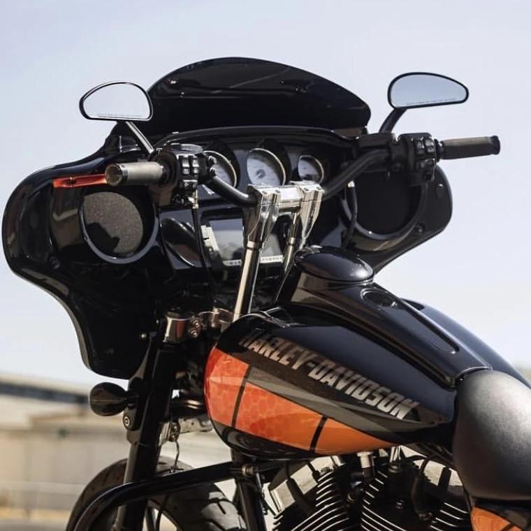 ハーレー　6インチ　ライザー Harley Davidson スムース ライザー グロスブラック/6インチ