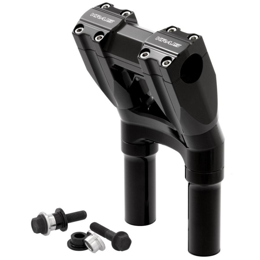 Harley Davidson KICKBACK ISOLATED ライザー：ブラック/8インチ