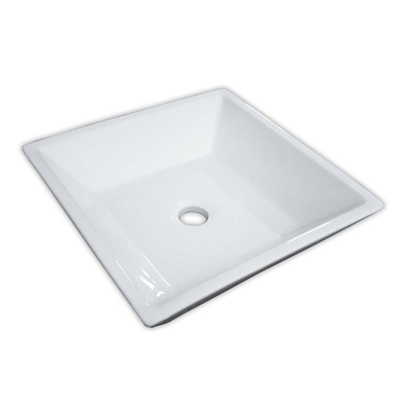 白陶器デザイン角型ボウル　SL7073　新品　在庫あり 白陶器デザイン角型ベッセルカウンター洗面器ボウル Ambest SL7073