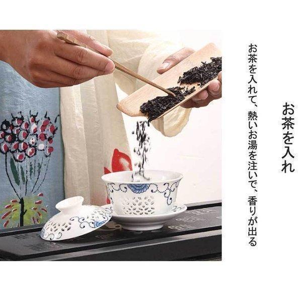 特価 茶器セット ティーセット 湯のみ六つ 茶壺 茶道具 お茶 陶芸 プレゼント 家用 招待 茶道 10点(18122108)｜ambitioussolutions｜03