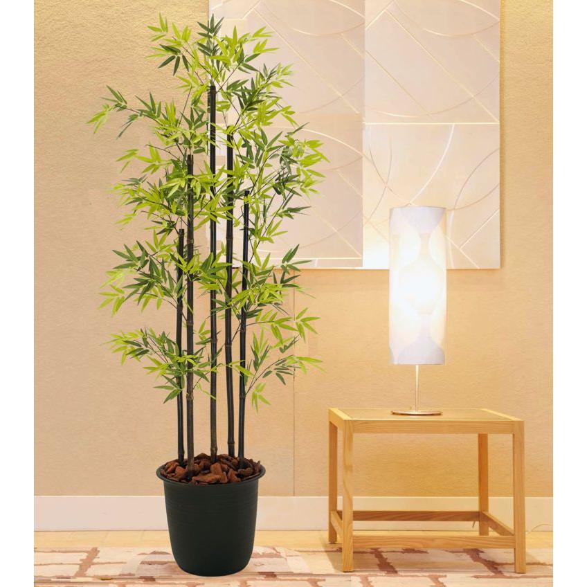 黒竹 5本立て 180cm (フェイクグリーン 造花 インテリア 和風 日本風