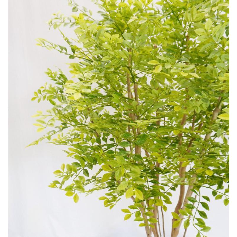 丸い シマトネリコの木 明るい葉 150cm (フェイクグリーン 造花 インテリア おしゃれ 室内 人工 観葉植物 ゴールデンリーフ 装飾 シマトネリコ)_4