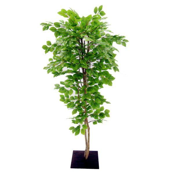 ブナツリー 150cm (造花 人工観葉植物 緑 和風 インテリア 造園 庭園 坪庭 1.5m 山毛欅)