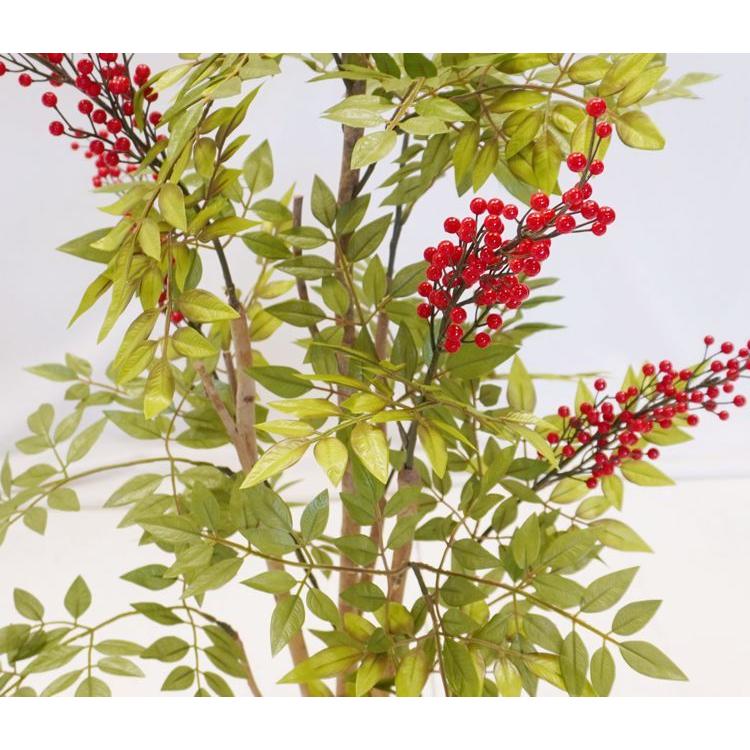 南天 100cm (造花 人工観葉植物 ナンテン 和風 インテリア 造園 庭園