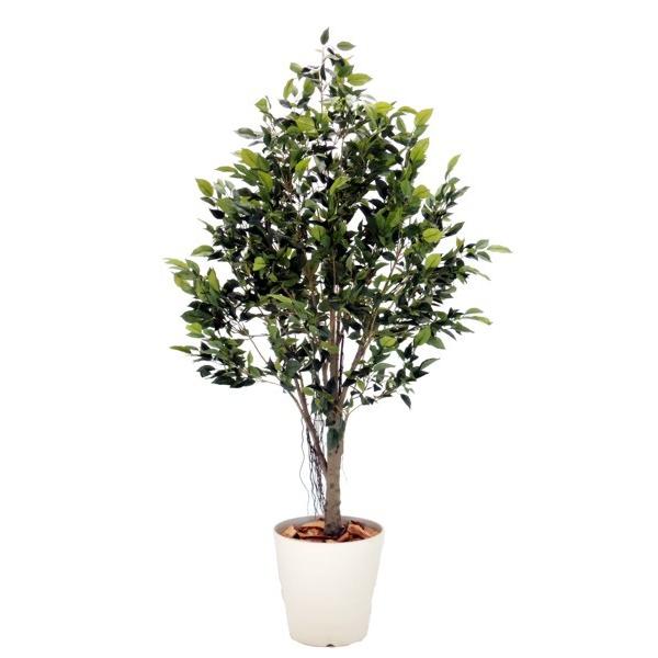 フィカスツリー 150cm (造花 インテリア グリーン おしゃれ 室内 人工 観葉植物 1.5m)