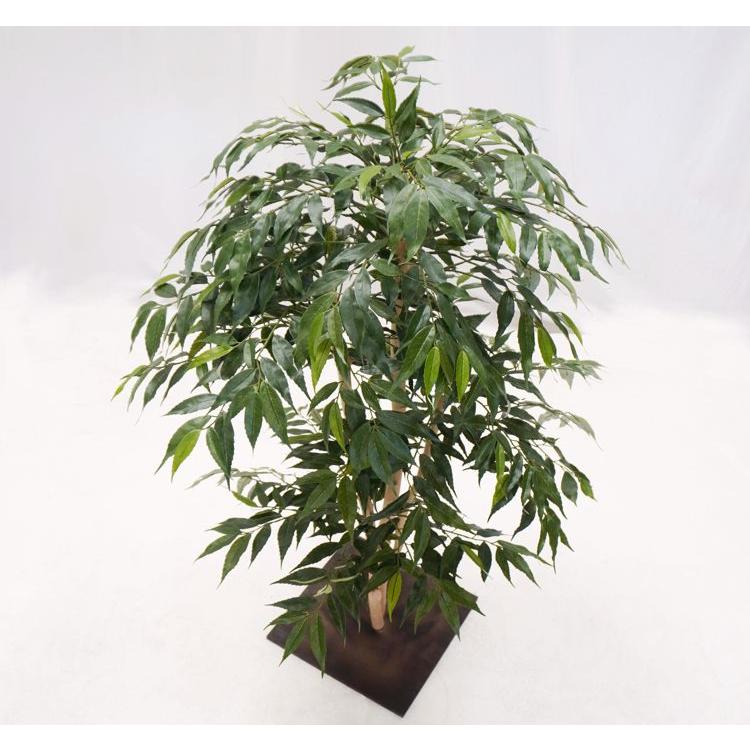 シラカシ 100cm (造花 人工観葉植物 白樫 和風 インテリア 日本 庭園 坪庭 コナラ アラカシ イチイガシ)_3