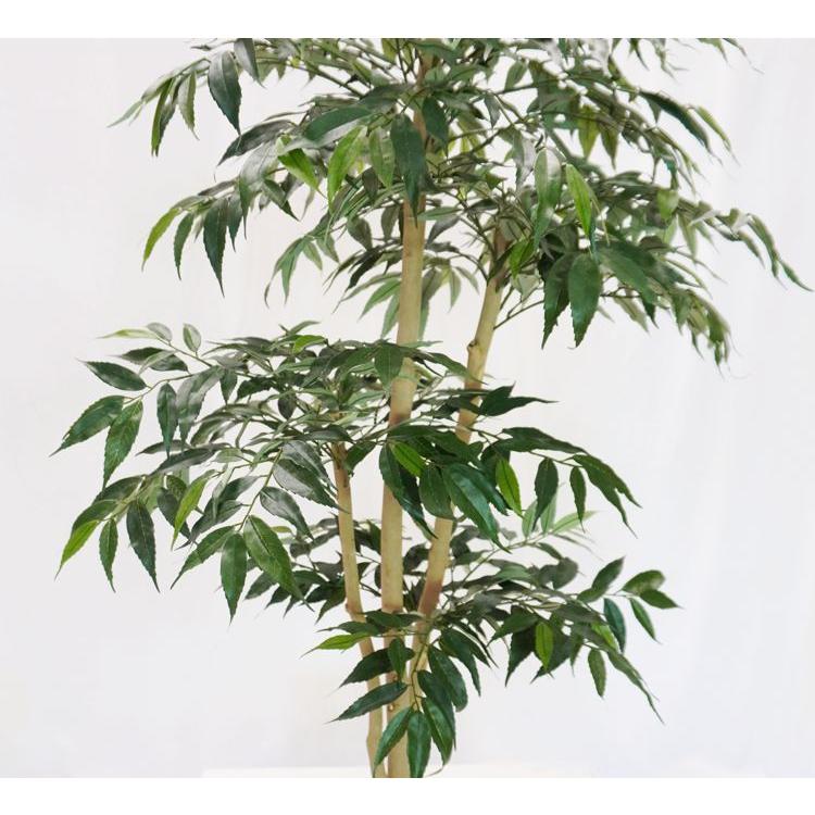 シラカシ 100cm (造花 人工観葉植物 白樫 和風 インテリア 日本 庭園 坪庭 コナラ アラカシ イチイガシ)_4