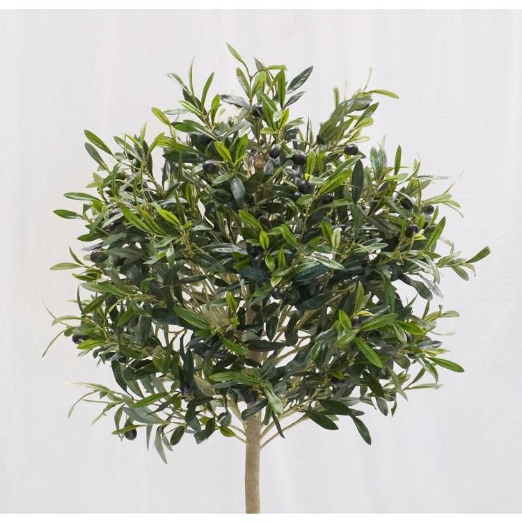 オリーブ トピアリー 100cm (造花 人工観葉植物 樹木 円形 インテリア 球体 丸い オブジェ インテリア おしゃれ)_2