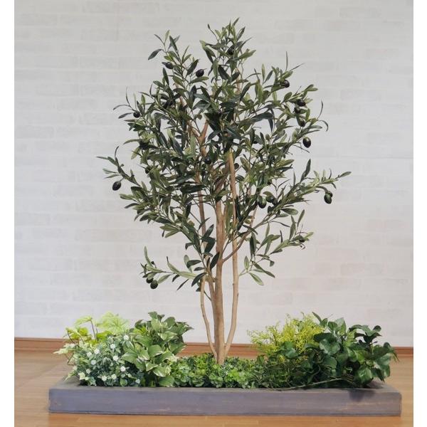 オリーブの木 とガーデニングセットgy 造花 人工観葉植物 インテリア 室内 装飾 フェイク 選ぶなら