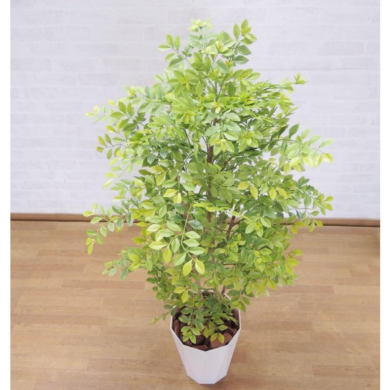 シマトネリコ の木 明るい葉 120cm (花 観葉植物 インテリア コーディネート 装飾 プランツ アイテム ディスプレイ おしゃれ 室内 フェイク)