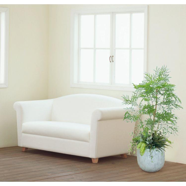 【極美品】 エバーフレッシュ 鉢植え 全長120cm (ネムノキ 造花 インテリア おしゃれ ねむの木 室内 フェイク グリーン 装飾 ディスプレイ 飾り 空間演出) 【IQY1768735546】(61732円)