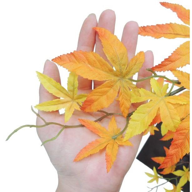 モミジ イエロー 100cm カエデ 黄色 造花 人工観葉植物 紅葉 和風 インテリア 造園 庭園 坪庭 もみじ 植栽 装飾 ディスプレイ Am4149 229y 造花観葉植物専門店ビワールデコ 通販 Yahoo ショッピング