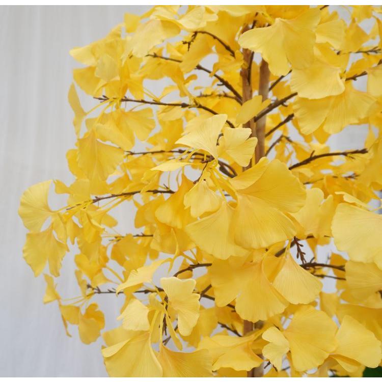 イチョウ ツリー 180cm (造花 人工観葉植物 紅葉 黄色 イエロー 和風 銀杏 ギンナン ガーデニング 造園 庭園 坪庭 インテリア_5