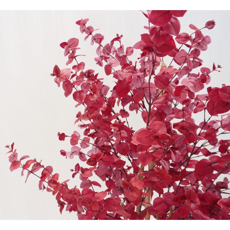 ユーカリ レッド 150cm (フェイクグリーン 造花 秋 紅葉 赤