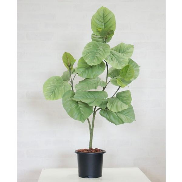 80cm ウンベラータ (フェイク 造花 インテリア 観葉植物 おしゃれ 室内 フェイク グリーン アイテム)