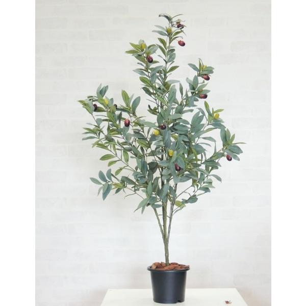円 週末限定タイムセール 110cm オリーブツリー 簡易鉢付 インテリア グリーン 造花 観葉植物 室内 おしゃれ フェイク 装飾 植栽 5081
