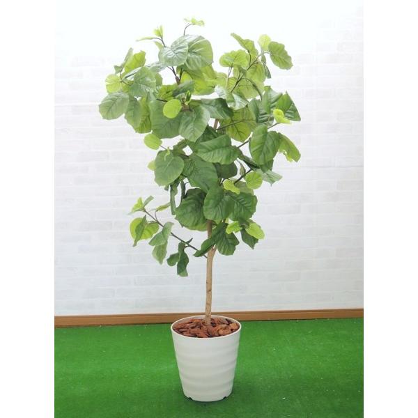 ウンベラータ 1本立て 180cm (鉢植え 造花 インテリア 観葉植物 おしゃれ 大型 グリーン プラント)