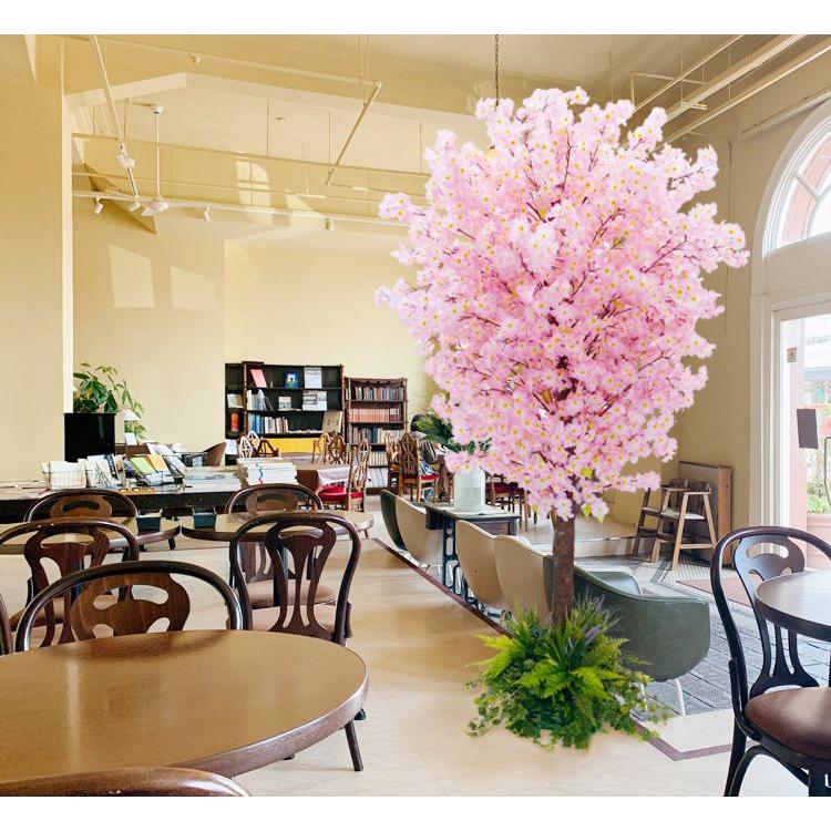 桜 の木 230cm 装飾仕立て (野草バージョン フェイクグリーン