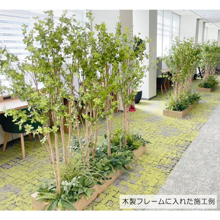 花と植物の装飾パーテーション ドウダンツツジ パーテーション 160cm 下草装飾付 (フェイクグリーン