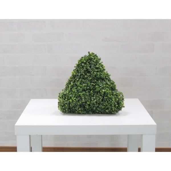 ボックスウッド 三角錐 オブジェ　高さ 26cm (造花　人工観葉植物　フェイク　立体)_1
