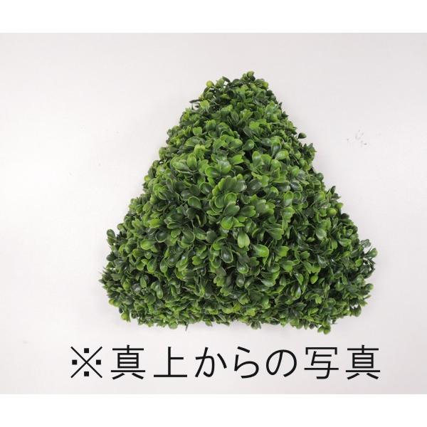 ボックスウッド 三角錐 オブジェ　高さ 26cm (造花　人工観葉植物　フェイク　立体)_2