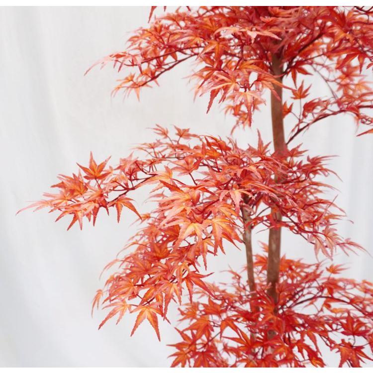 モミジレッド 150cm (造花 インテリア 人工 観葉植物 紅葉 緑 和風