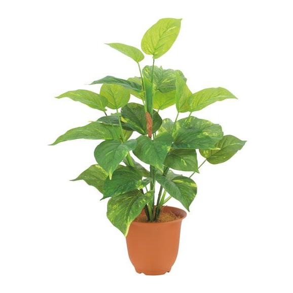 エバーグリーンポトスブッシュ 4本入り (造花 人工観葉植物 フェイクグリーン インテリア おしゃれ)（本体のみ）