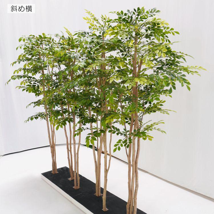 トネリコとマウンテンアッシュ 2分割 パーテーション 180cm 下草植栽 (フェイクグリーン 大型 造花 間仕切 仕切り オフィス おすすめ 内装 ベストグリーン）_3