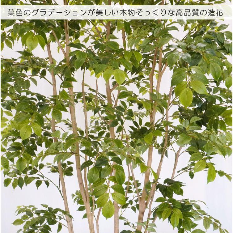 大型サイズ 北欧風な マウンテンアッシュ 植栽付き 高さ250cm (フェイクグリーン 大きい 造花 インテリア 人工 観葉植物 植栽 室内 ディスプレイ オブジェ 2.5m)の画像