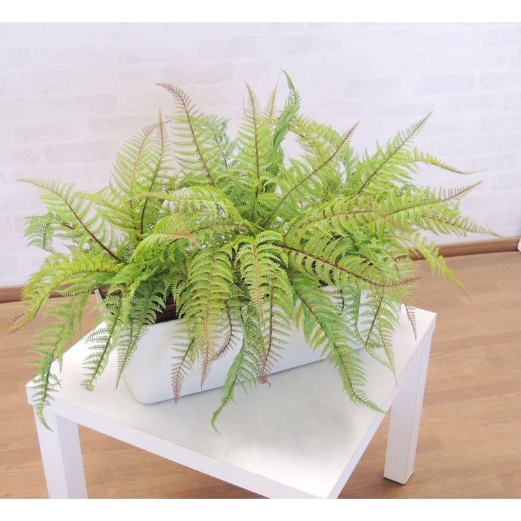 ボストンファーン プランター 高さ約40cm (幅約65cm 造花 インテリア