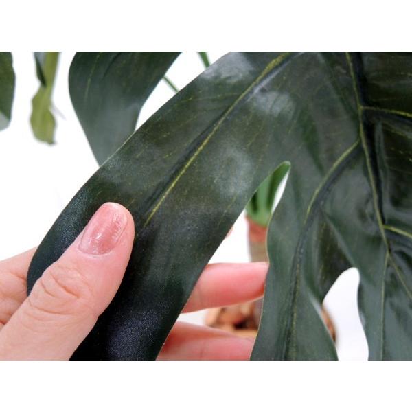 スプリットフィロプラント (モンステラ インテリア グリーン 造花 観葉植物 フェイク 鉢植え 室内 おしゃれ 装飾 120cm)の画像