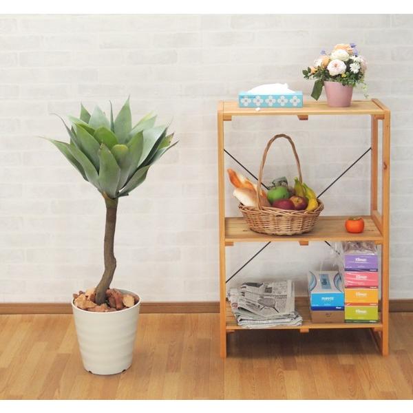 アガベ プラント (グリーン 造花樹木 人工観葉植物 90cm サボテン 室内
