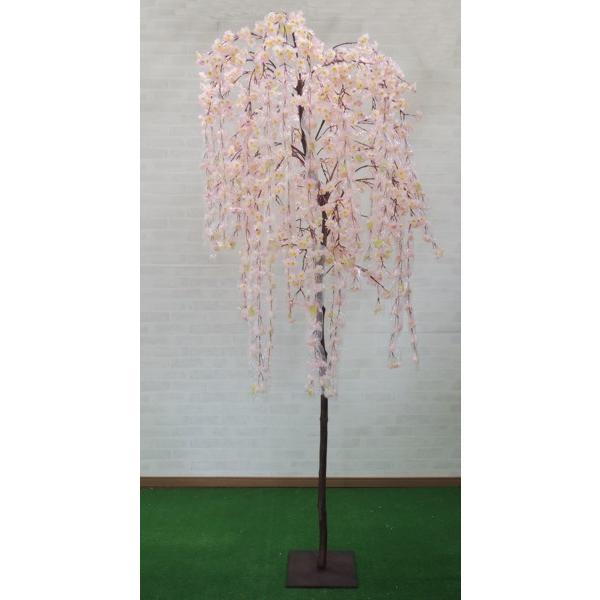 しだれ桜 ツリー 230cm (造花 インテリア 観葉植物 桜/スタンド付き 1364 スプリング 春 装飾 飾り おしゃれ 室内 フェイク グリーン 大型 植栽)