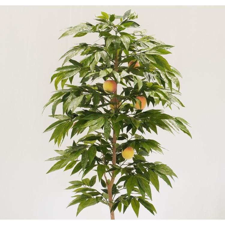 桃 の木 実付き 180cm (ピーチ 造花 人工 観葉植物 鉢植え 室内
