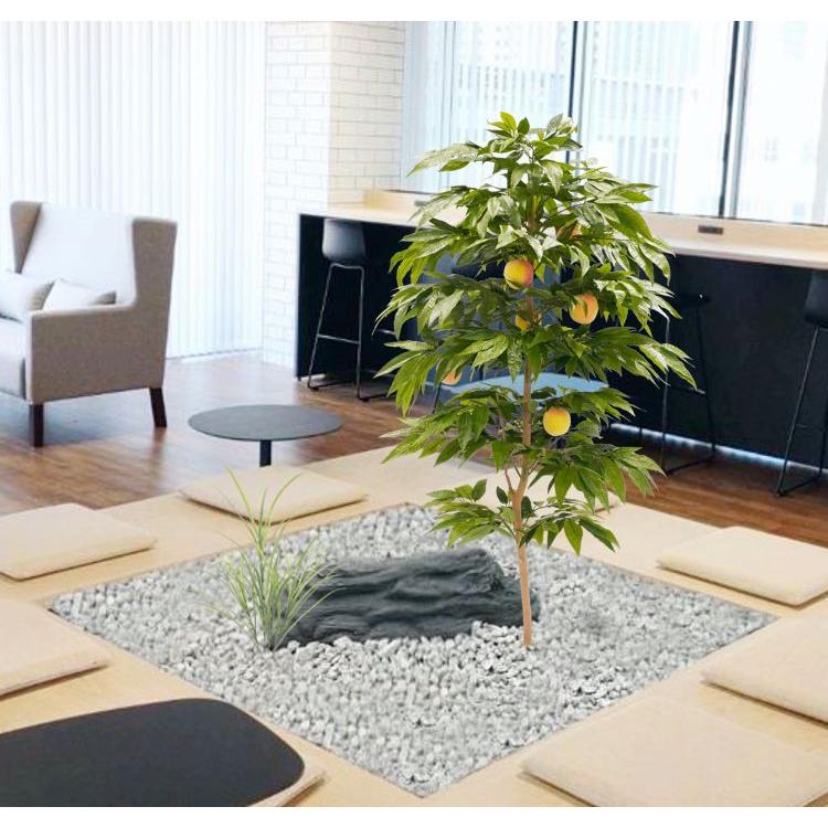 桃 の木 実付き 180cm (ピーチ 造花 人工 観葉植物 鉢植え 室内 