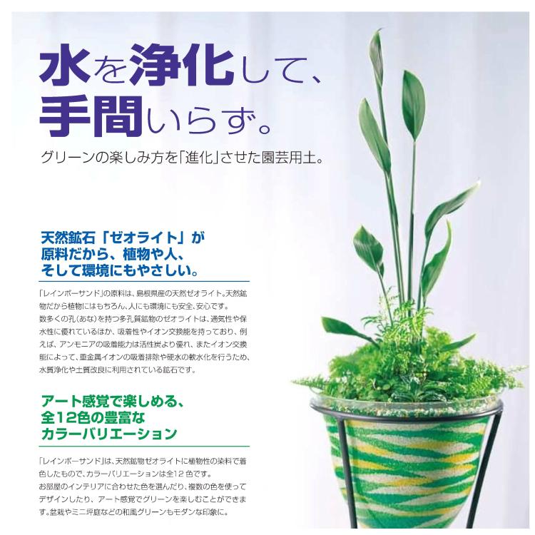レインボーサンド 顆粒2kg 天然鉱石ゼオライト カラー フラワー資材 砂 インテリア Rainbow 1kgs 造花観葉植物専門店ビワールデコ 通販 Yahoo ショッピング