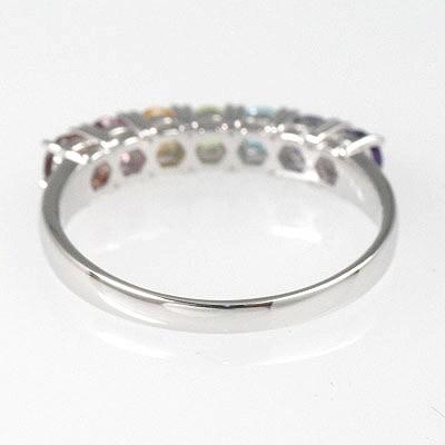 K18WGカラーストーンリング : オリジナルジュエリーFESTUDIO - 通販