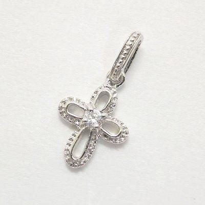 K10WGダイヤクロスペンダントトップ : オリジナルジュエリーFESTUDIO