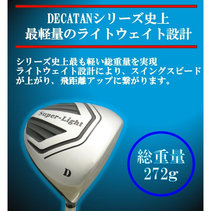 【超・高反発ドライバー】短尺 DECATAN SUPERLIGHT MAX MAX SILVER 4軸シャフト(デカタン スーパーライト マックス マックス シルバー) |  | 01