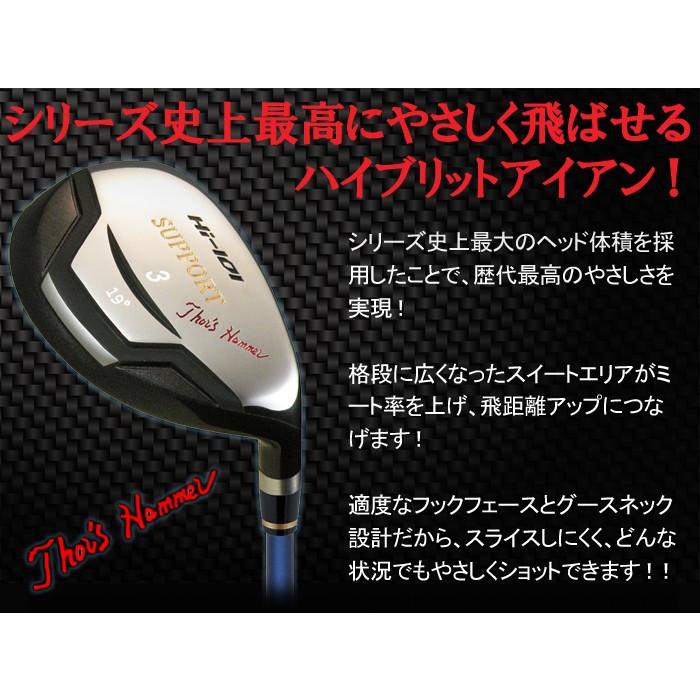 限定 ハイブリッドアイアン Hi-101 SUPPORT Carbon(エイチアイ-101 サポート カーボン)|amcgolf|02
