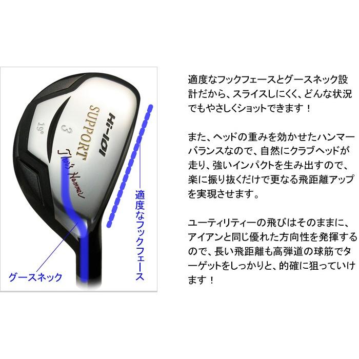 限定 ハイブリッドアイアン Hi-101 SUPPORT Carbon（エイチアイ-101 サポート カーボン）｜amcgolf｜10