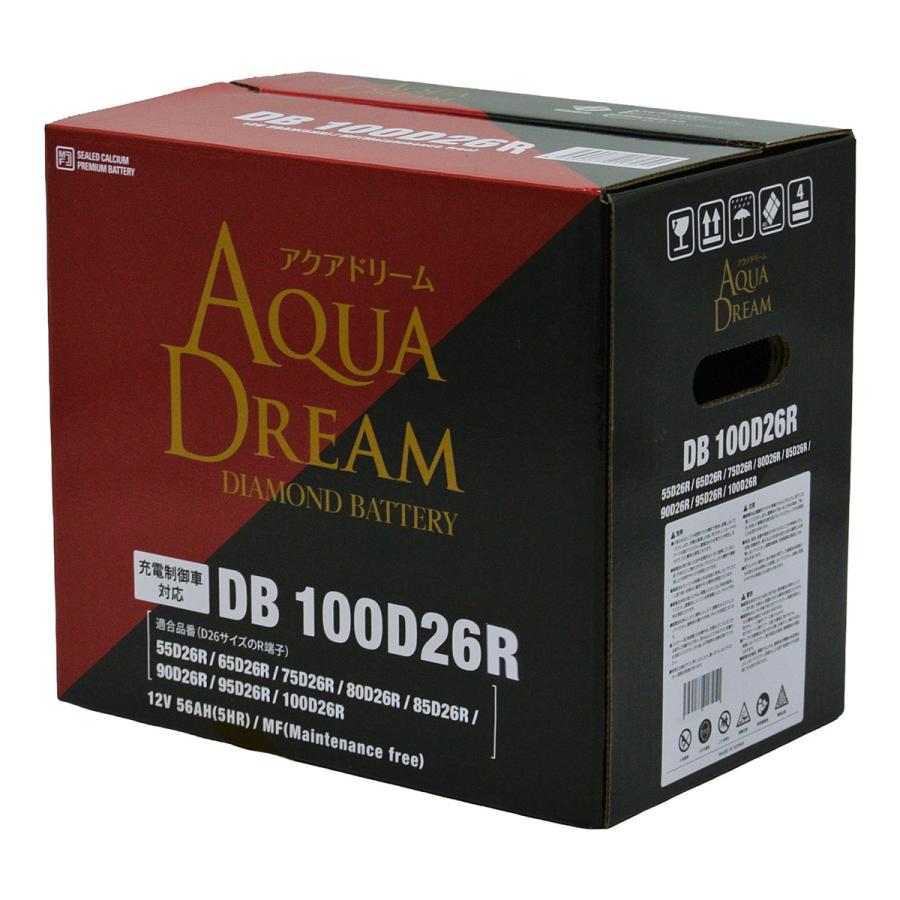 バッテリー アクアドリーム 100D26L アクアドリーム（AQUA DREAM） 100D26R DB-100D26R ダイヤモンド 国産