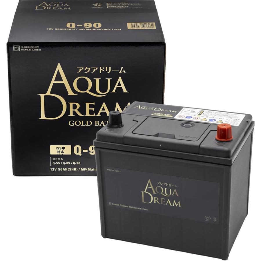 AQUA DREAM Q-90R バッテリー　新品未使用 アクアドリーム（AQUA DREAM） Q-90 GB-Q-90 国産車 アイドリング