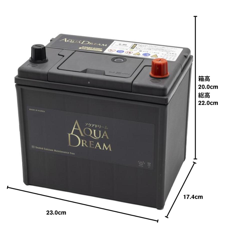 AQUA DREAM Q-90バッテリー　新品未使用 アクアドリーム（AQUA DREAM） Q-90 GB-Q-90 国産車 アイドリング