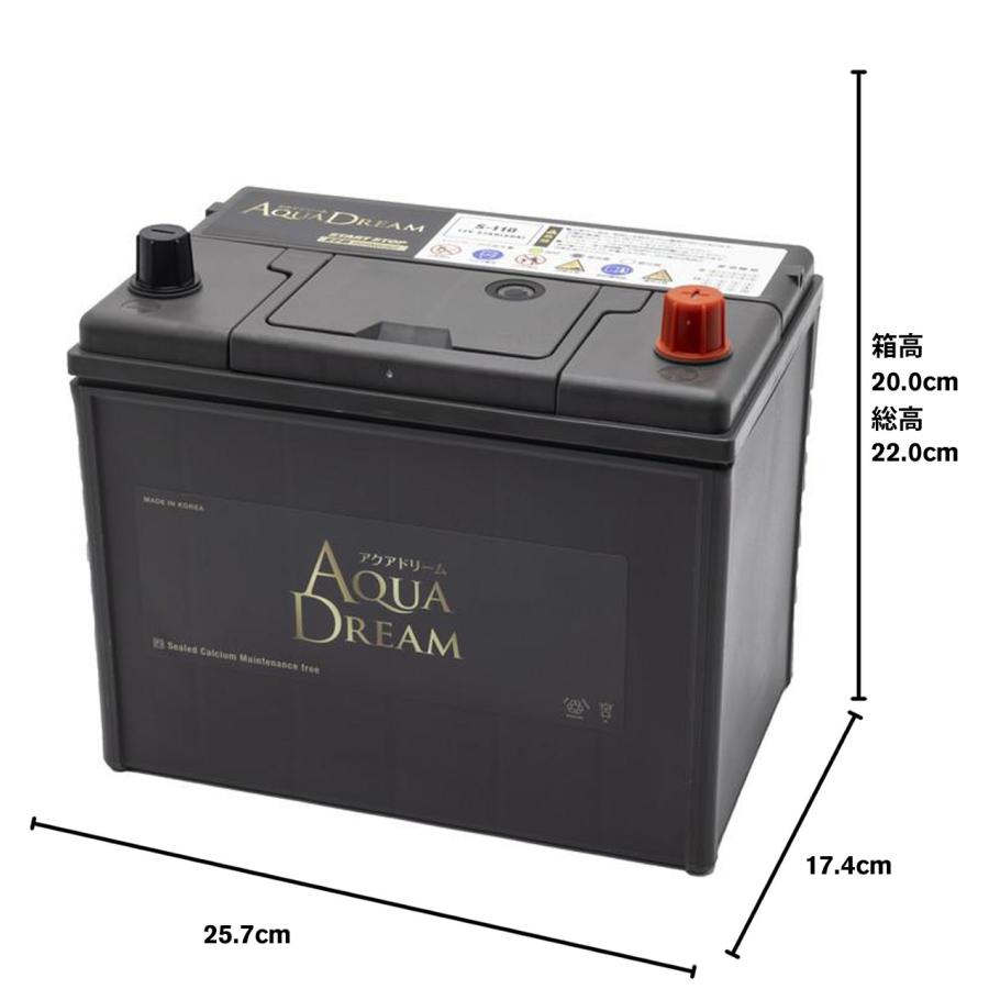 【新品最安】AQUA DREAM GOLD BATTERY GB S-110 アクアドリーム（AQUA DREAM） S-110 GB-S-110 国産車 アイドリング