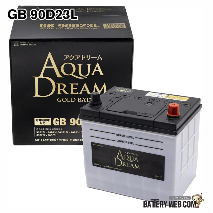 新品未使用品！AQUA DREAM GB 90D23L バッテリー アクアドリーム（AQUA DREAM） 90D23L GB-90D23L 国産車 充電制御車