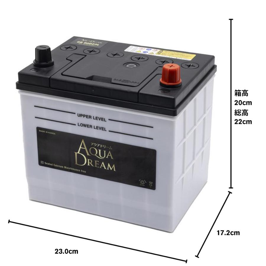 値下げ☆新品未使用品！AQUA DREAM GB 90D23L バッテリー アクアドリーム（AQUA DREAM） 90D23L GB-90D23L 国産車 充電制御車