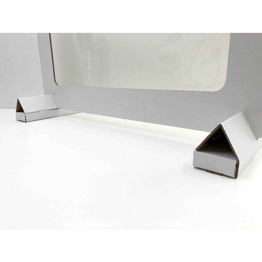 飛沫 防止 ウイルス 対策 卓上 仕切り板 デスク パーテーション 渡し 窓あり W900×H635×D300mm ダンボール PET 受付 カウンター シールド 90 63.5 30 cm 爆買 |  | 07