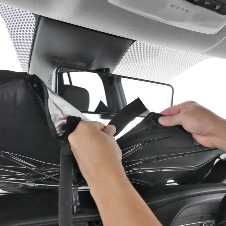 ぽん フィルム風サンシェード 7％ 本田 N-BOX プラス サンシェード ロール式 車用 フロント 吸盤