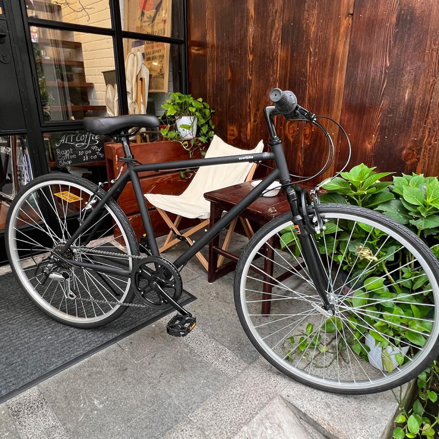 前サスペンション付き 26インチ クロスバイク CR-266SUS 通勤通学に